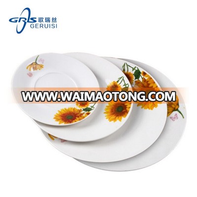 2017 Customizable Beautiful And Good Quanlity Restaurant And Hotel Dinner Ceramic Plates